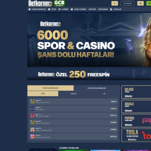 Betkorner ekran görüntüsü