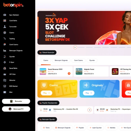Betorspin ekran görüntüsü