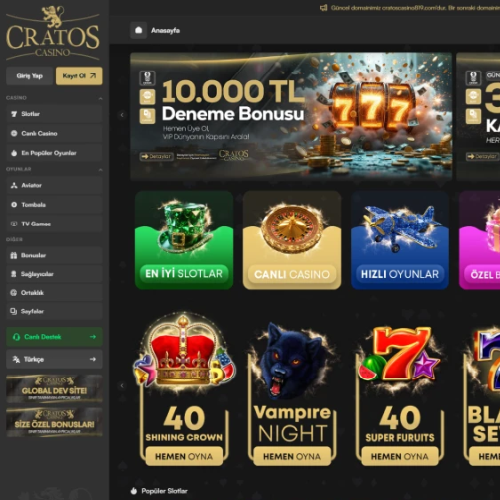Cratos Casino ekran görüntüsü