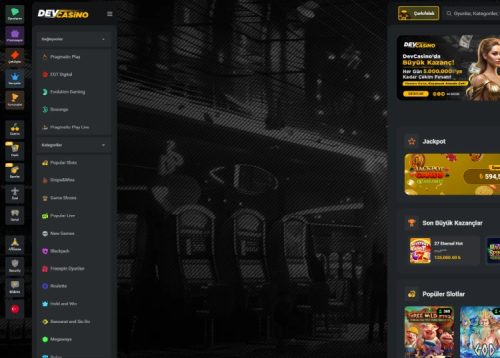 Dev Casino ekran görüntüsü