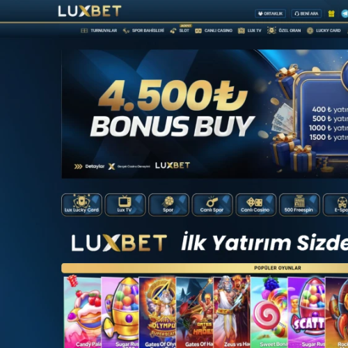 Luxbet ekran görüntüsü