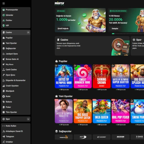 MistyCasino ekran görüntüsü
