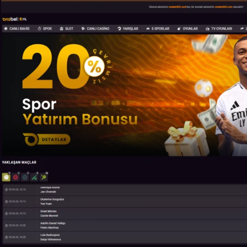 Onsbet ekran görüntüsü