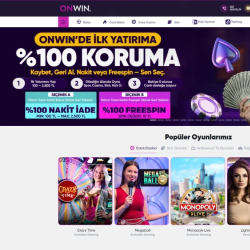 Onwin ekran görüntüsü