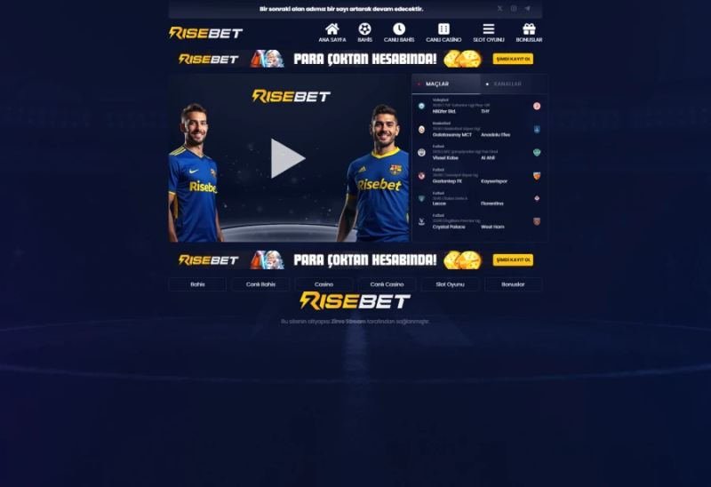 Risebet ekran görüntüsü