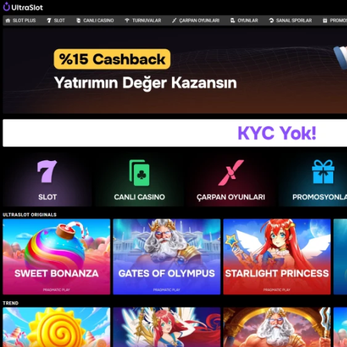 Ultraslot ekran görüntüsü