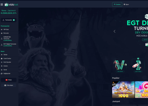Vidobet ekran görüntüsü